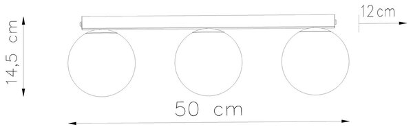 Sollux Lighting Yoli stropní světlo 3x12 W bílá SL.1148