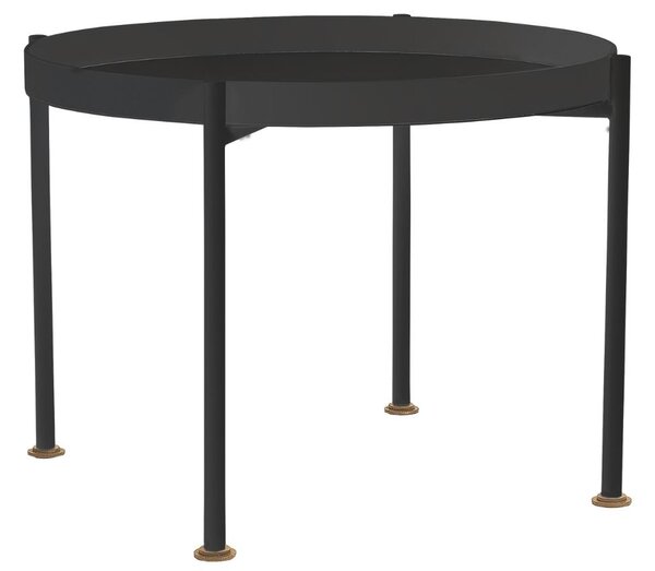 Nordic Design Černý kovový konferenční stolek Nollan 60 cm
