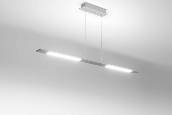Stilnovo 9075 Lama, černé závěsné LED svítidlo, 48W LED 3000K, délka 120cm