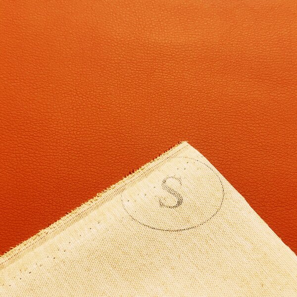 Ekokůže SOFT koženka v metráži, 380 g/m², šíře 145 cm, pomerančová