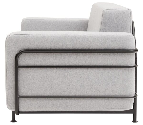 Světle šedá látková rozkládací pohovka Softline Silver 183 cm