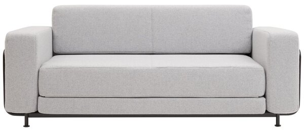 Světle šedá látková rozkládací pohovka Softline Silver 183 cm