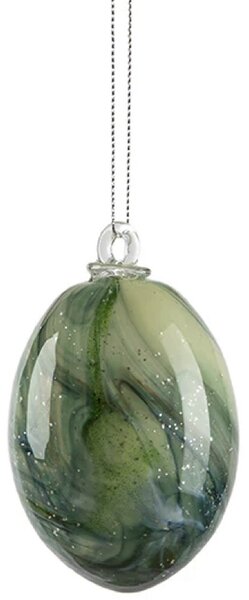 Kodanska Skleněná ozdoba Oval - Banana Green KOD107