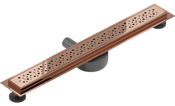 Mexen Flat 360° M12 sprchový žlab 60 cm, růžové zlato, 1621060-40