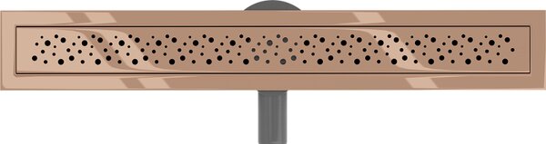 Mexen Flat 360° M12 sprchový žlab 60 cm, růžové zlato, 1621060-40
