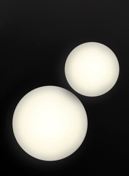 Linea Light 7805 MyWhite_R, kulaté venkovní svítidlo z bílého polyethylenu, 10W 3000K, prům. 29cm, IP65