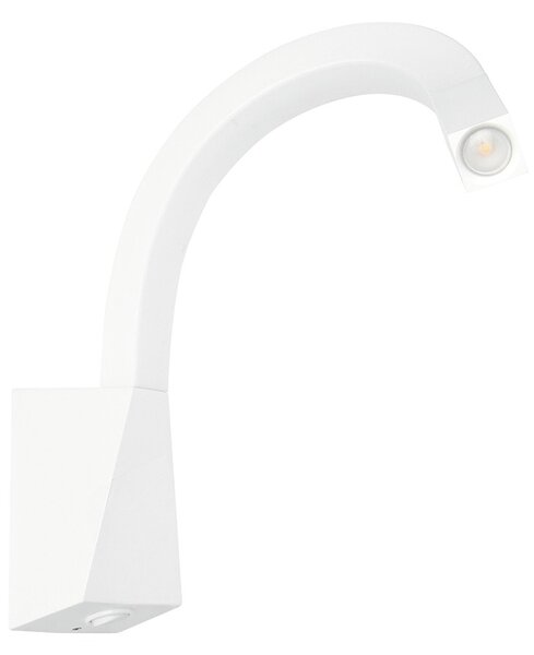 Linea Light 7234 Snake_W3, bílá flexibilní LEDka k posteli s vypínačem, 2W LED 3000K, délka 47cm