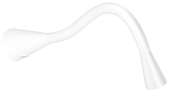 Linea Light 7232 Snake_W1, bílá flexibilní LEDka k posteli s vypínačem, 2W LED 3000K, délka 47cm