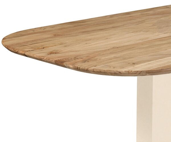 JÍDELNÍ STŮL, akácie, krémová, barvy akácie, 160/95/76 cm Lomoco - Jídelní stoly