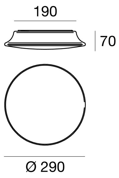 Linea Light 7805 MyWhite_R, kulaté venkovní svítidlo z bílého polyethylenu, 10W 3000K, prům. 29cm, IP65