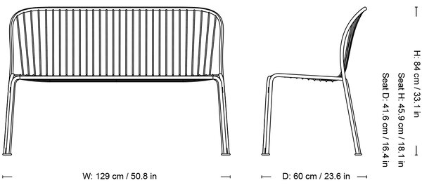 &Tradition designové zahradní sedačky Thorvald Sofa SC111