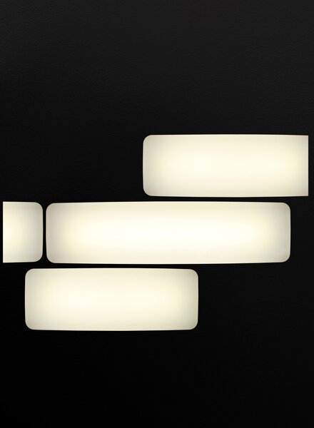 Linea Light 7810 MyWhite_B, obdélníkové venkovní svítidlo z bílého polyethylenu, 17W LED 3000K, délka 50cm, IP65