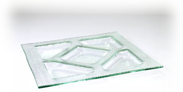 BDK-GLASS Skleněný tác 25x25cm - čirý