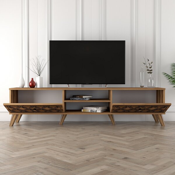 TV stolek/skříňka Clara (Ořech). Akce -25%