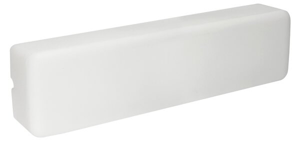Linea Light 7810 MyWhite_B, obdélníkové venkovní svítidlo z bílého polyethylenu, 17W LED 3000K, délka 50cm, IP65