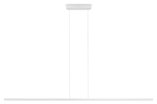 Linea Light 8201 Straight_P1, bílé subtilní svítidlo nad stůl, 18W LED 2700K, délka 152cm