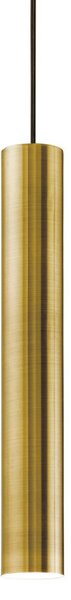 IDEAL LUX Ideal Lux závěsné světlo Look, brunováno, Ø 6 cm, kov, Hnědá / rez, Obývací pokoj / jídelna, Moderní