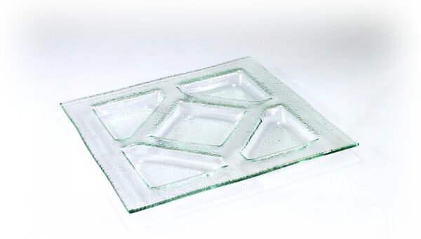 BDK-GLASS Skleněný tác 25x25cm - čirý