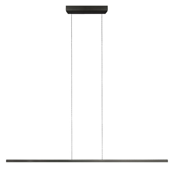 Linea Light 8204 Straight_P1, černé subtilní svítidlo nad stůl, 11W LED 2700K, délka 102cm