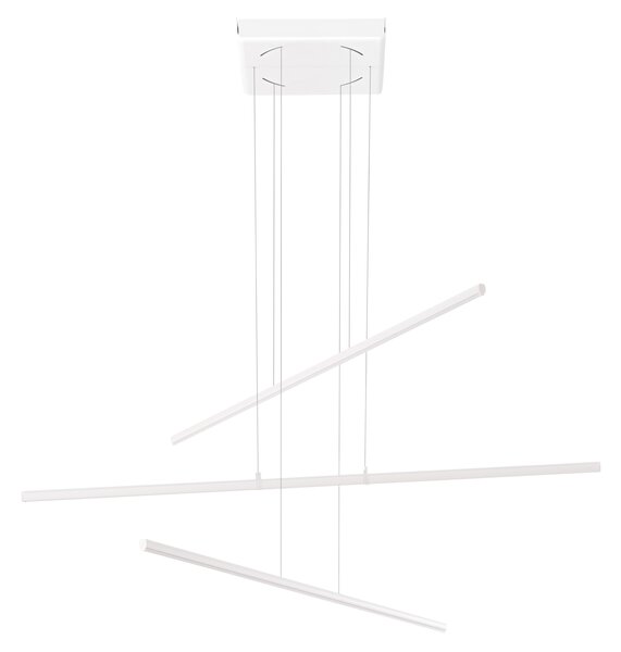 Linea Light 8202 Straight_P3, bílé subtilní svítidlo nad stůl, 34W LED 2700K, 102x73cm
