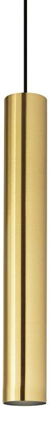 IDEAL LUX Ideal Lux závěsné světlo Look, mosazná barva, Ø 6 cm, kov, Mosaz / zlato, Obývací pokoj / jídelna, Moderní