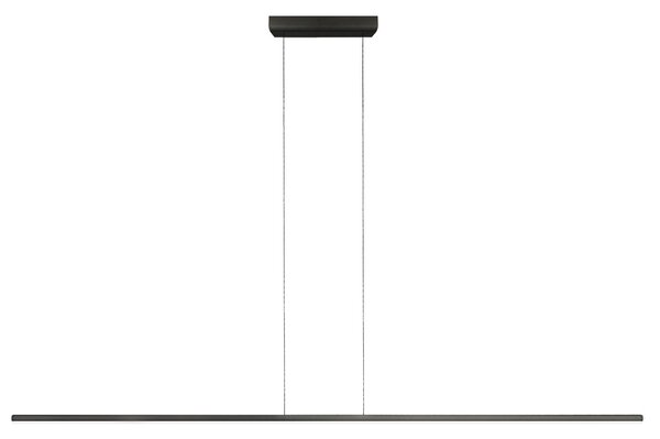 Linea Light 8205 Straight_P1, černé subtilní svítidlo nad stůl, 18W LED 2700K, délka 152cm