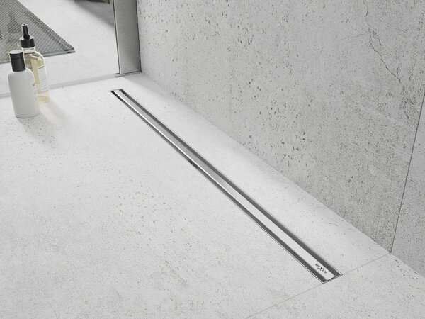 Mexen Flat 360° Slim sprchový žlab 50 cm, broušená ocel, 1041050