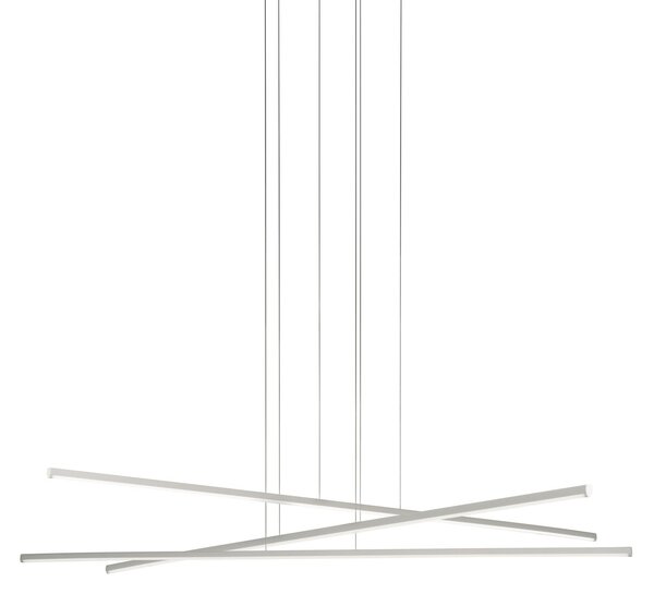 Linea Light 8203 Straight_P3, bílé svítidlo nad stůl, 49W LED 2700K, 152x108cm