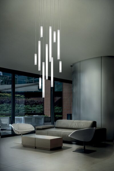 Linea Light 8841 Tu-V_4, závěsné svítidlo se čtyřmi závěsy, 93W LED 3000K DALI, délka 52+100cm