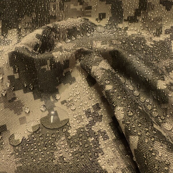 Vodoodpudivá látka Oxford s PU zátěrem, 200 g/m², šíře 150 cm, pixel