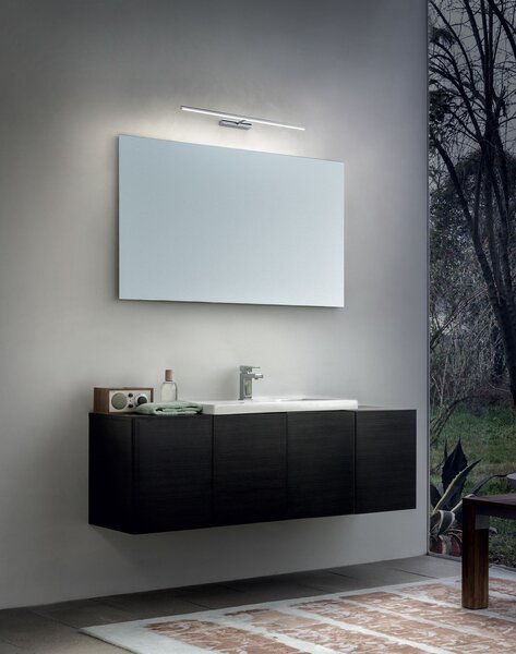 Linea Light 8266 Straight_W, lineární nástěnné svítidlo, 19W LED 2700K, chrom, délka 82cm