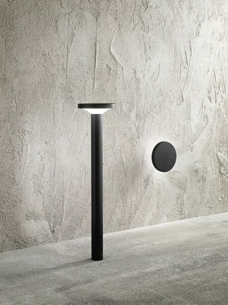 Linea Light 8660 MyWhite_Bond, černé venkovní nástěnné/stropní svítidlo, 12W LED 3000K, prům. 19,7cm, IP65