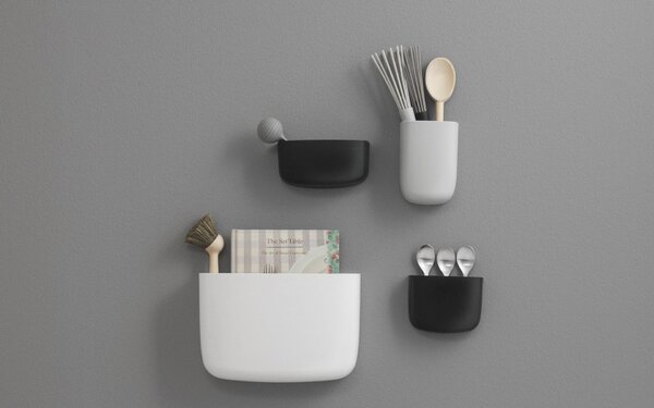 Normann Copenhagen deisgnové nástěnné organizéry Pocket 3 (černá)