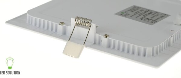 LED Solution Bílý vestavný LED panel hranatý 225 x 225mm 18W Barva světla: Studená bílá 191097