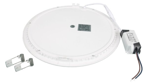 LED Solution Bílý vestavný LED panel kulatý 300mm 24W Barva světla: Teplá bílá 191110