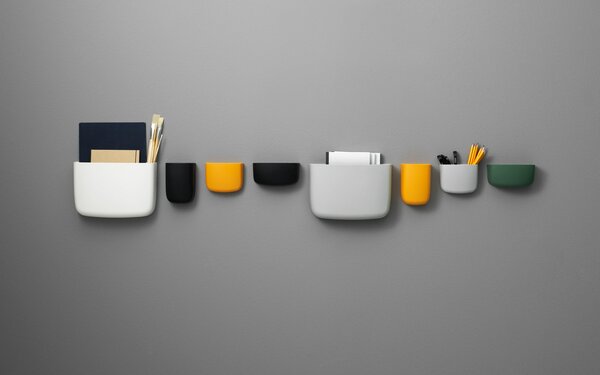 Normann Copenhagen deisgnové nástěnné organizéry Pocket 3 (černá)