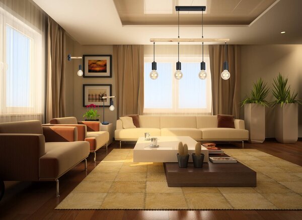 Candellux Závěsný lustr Izzy pro žárovku 4x E27 34-77929