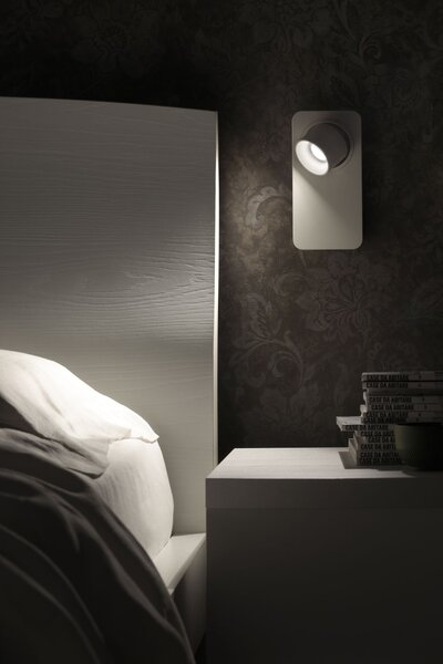 Linea Light 7974 Beebo_W, dřevěné nástěnné svítidlo s vypínačem, 5W LED 3000K, výška 22cm