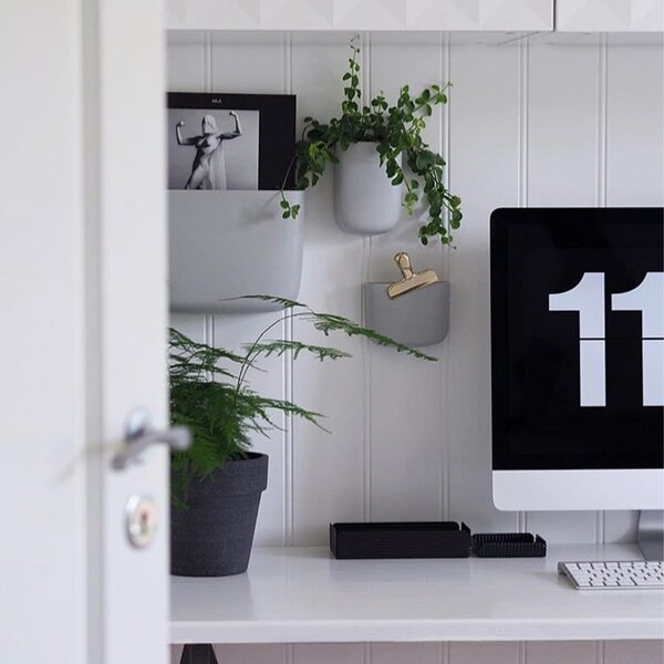 Normann Copenhagen deisgnové nástěnné organizéry Pocket 3 (černá)