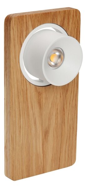 Linea Light 7974 Beebo_W, dřevěné nástěnné svítidlo s vypínačem, 5W LED 3000K, výška 22cm