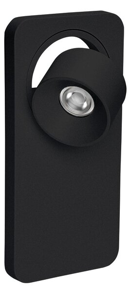 Linea Light 7973 Beebo_W, černé nástěnné svítidlo s vypínačem, 5W LED 3000K, výška 22cm