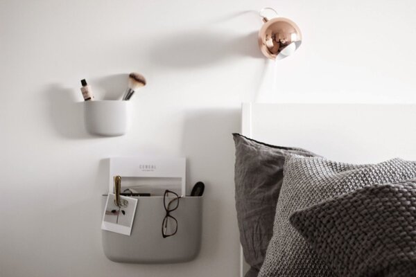 Normann Copenhagen deisgnové nástěnné organizéry Pocket 3 (černá)