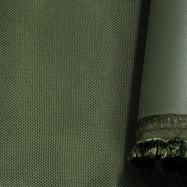 Nepromokavá látka Kodura PVC zátěr 1680D, 546 g/m², šíře 150 cm, khaki