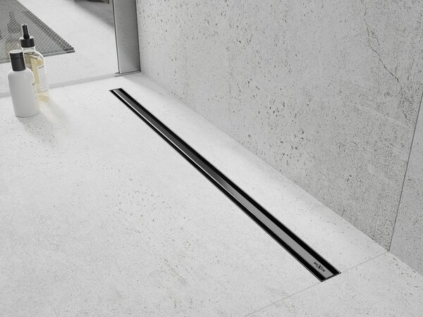 Mexen Flat 360° Slim sprchový žlab 60 cm, broušený grafit, 1E41060