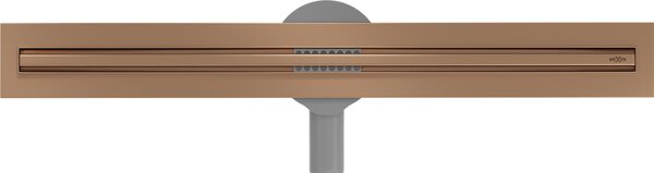 Mexen Flat 360° Slim sprchový žlab 50 cm, měděná matná, 1C41050