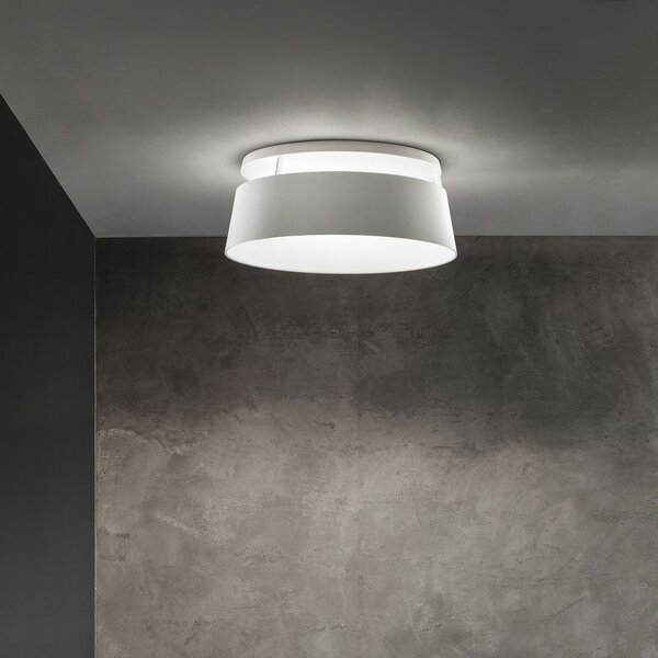 Stilnovo 8081 Oxygen_S, bílé stropní svítidlo, 36W LED 3000K stmívatelné DALI, prům. 56cm