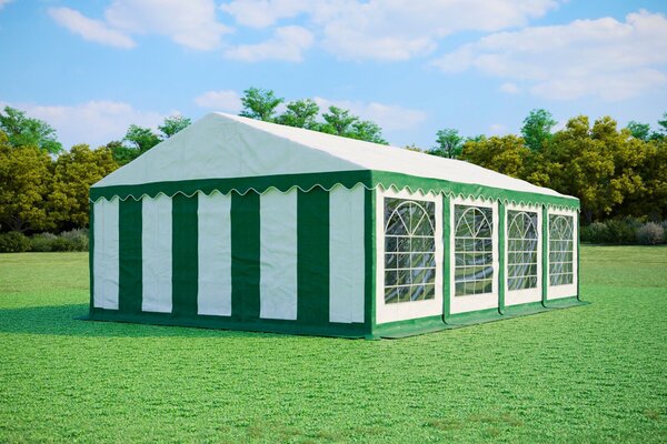 Párty stan 5x8 m STANDARD - ohnivzdorný barva Červeno-bílá