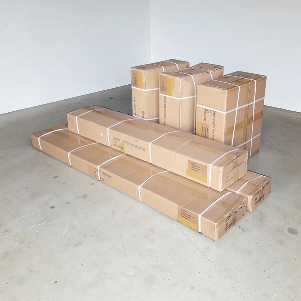 Párty stan 5x8 m STANDARD - ohnivzdorný barva Červeno-bílá