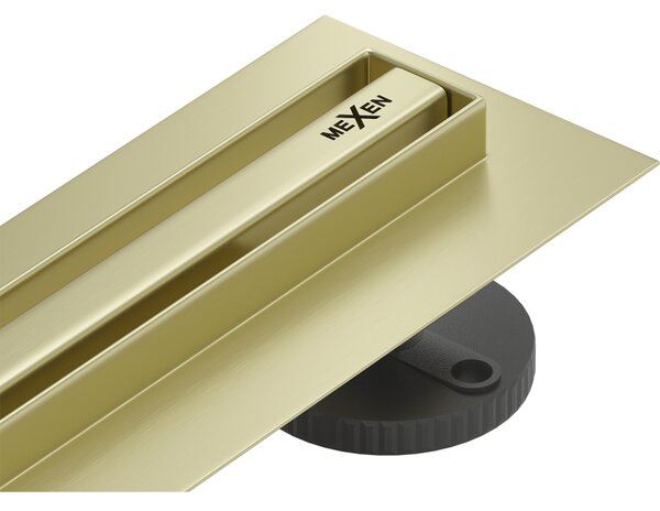 Mexen Flat 360° Slim sprchový žlab 60 cm, zlatá matná, 1A41060