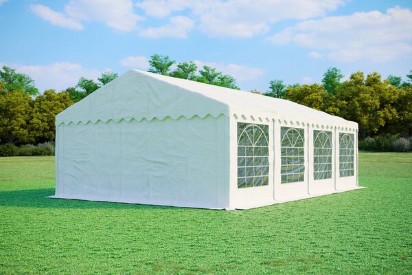 Párty stan 5x8 m STANDARD - ohnivzdorný barva Červeno-bílá